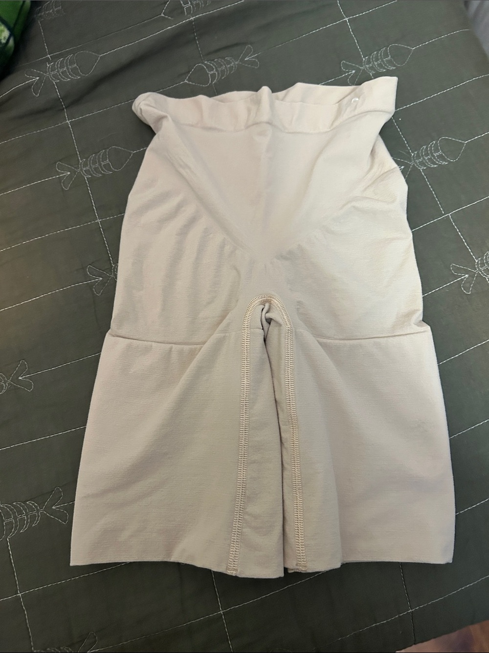 SPANX High-Waist Light Beige Sculpting Shorts